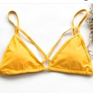 Yellow Bikini Top